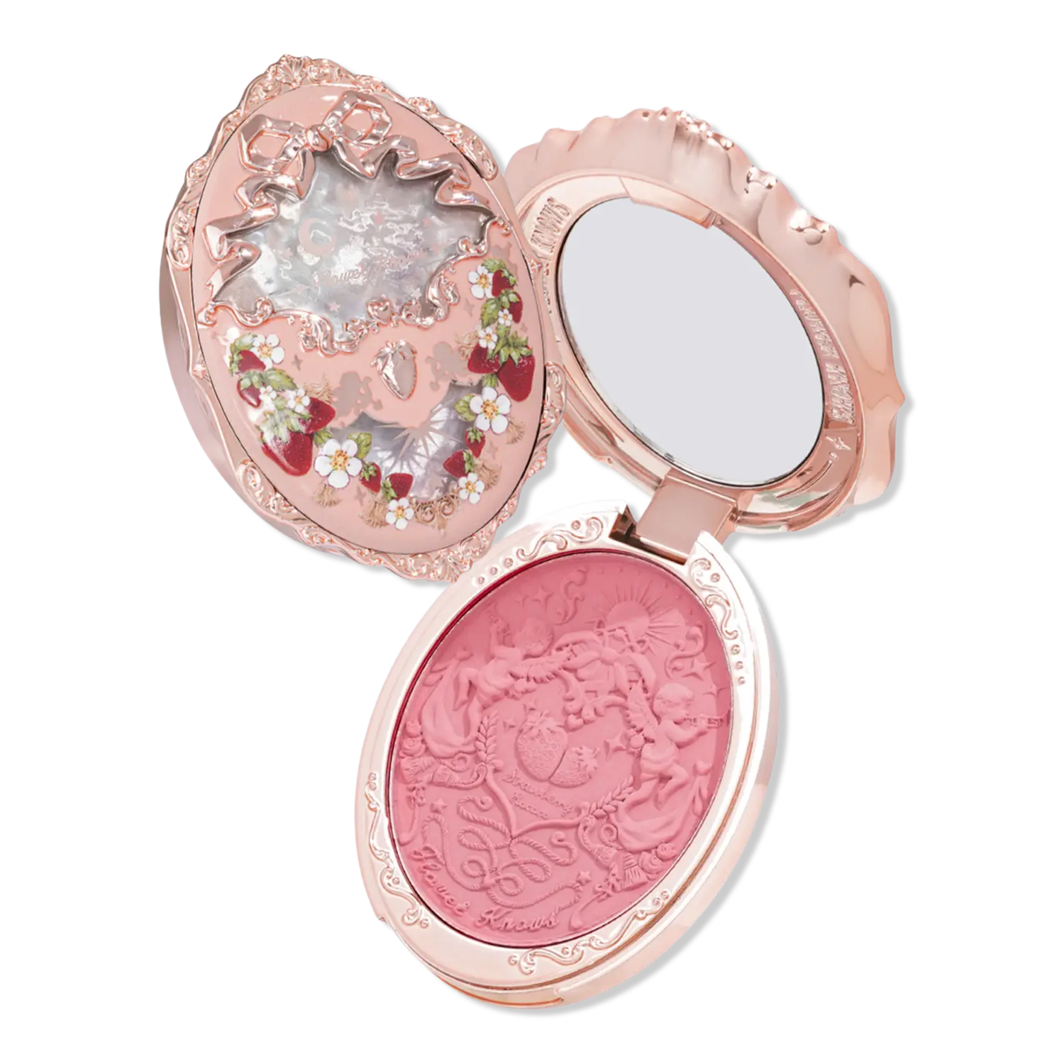 

Румяна Strawberry Rococo Series Embossed Blush Flower Knows, 05 Berry Mary (rosy posy)