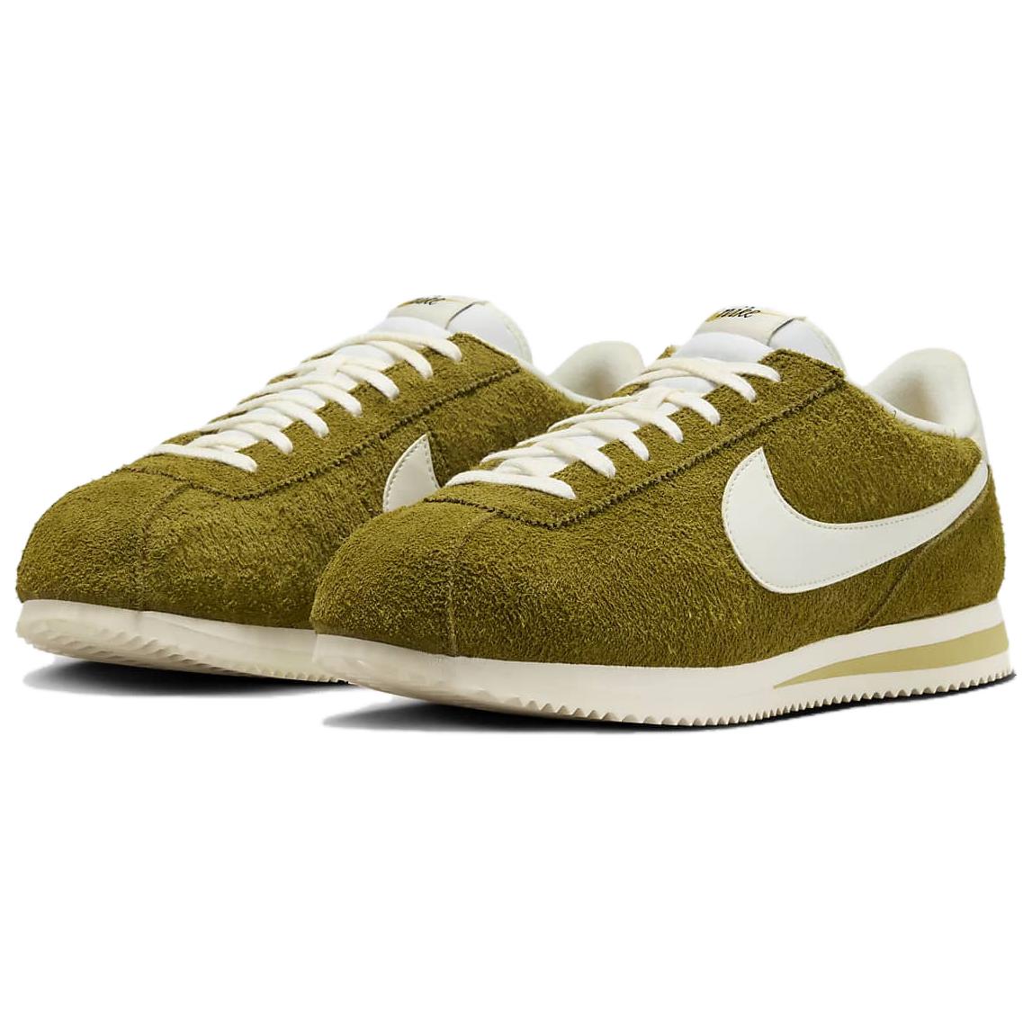 Кроссовки Nike Cortez Se Suede Pacific Moss Infinite Gold Muslin Sail Зеленый/Белый — фото 3
