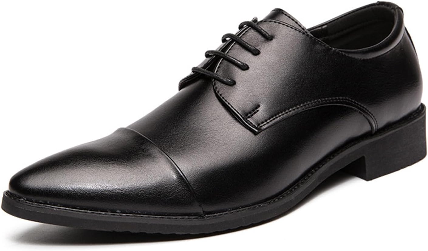 

Мужские повседневные туфли на шнуровке KYOESCAI, удобные оксфорды, формальные деловые дерби для мужчин, черный