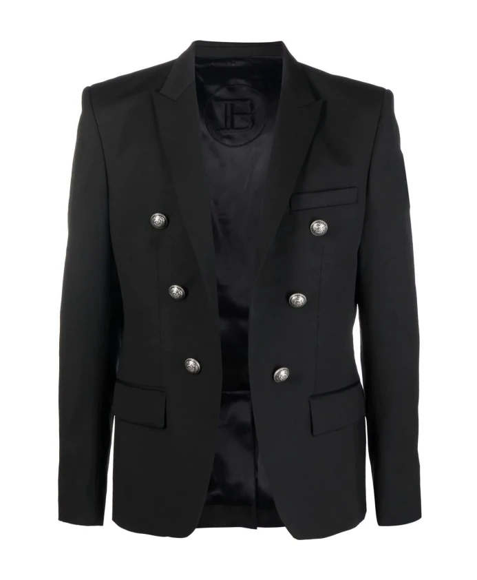 

Шерстяной пиджак Balmain, черный