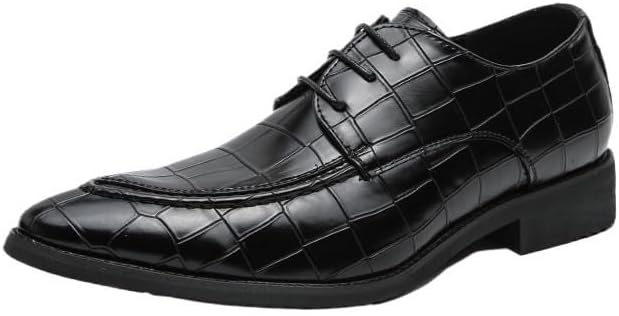 

Мужские классические оксфорды, шнуровка, деловые кожаные оксфорды, для вождения, комфорт, вечеринки, свадьбы Zestrelax, черный