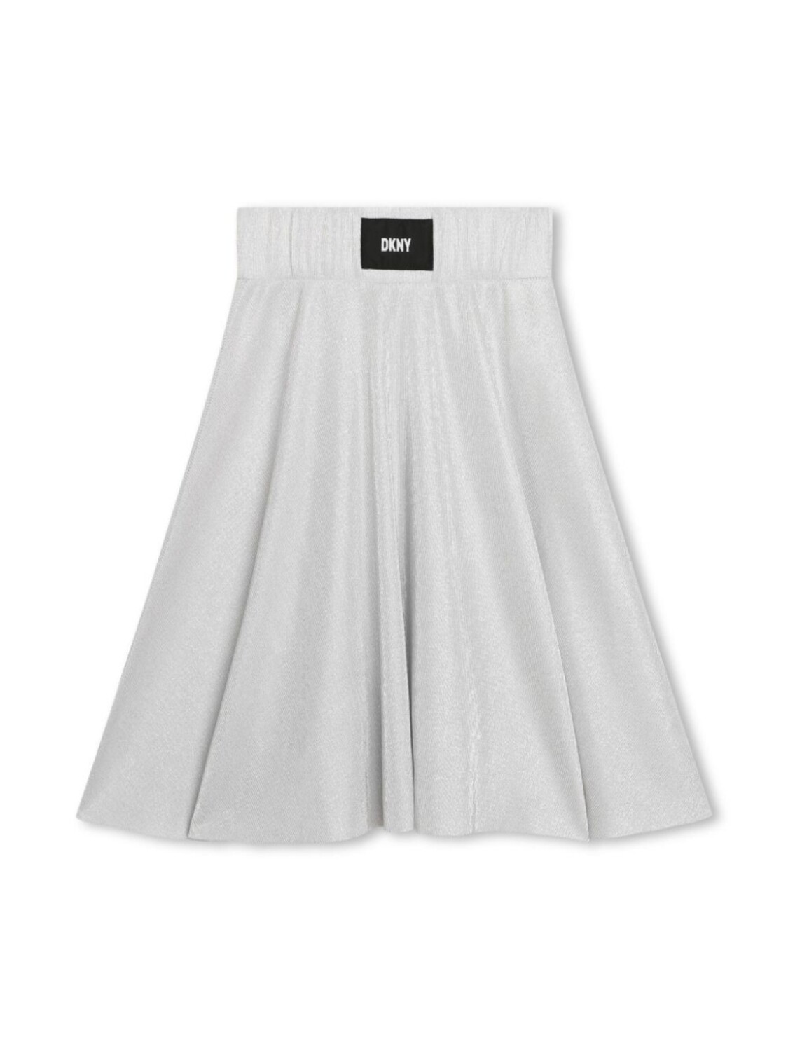 

DKNY юбка с эффектом металлик и логотипом, серый