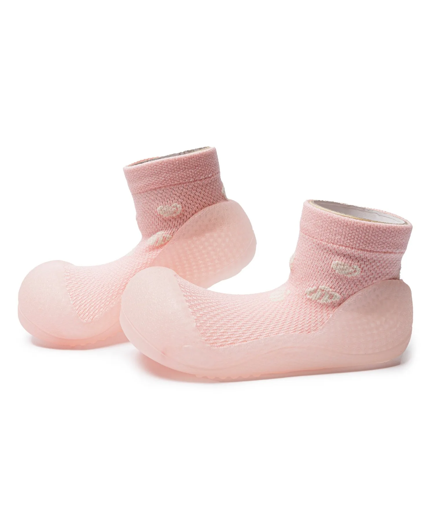Детские первые туфли-носочки Attipas Baby Shell розовые — фото 2