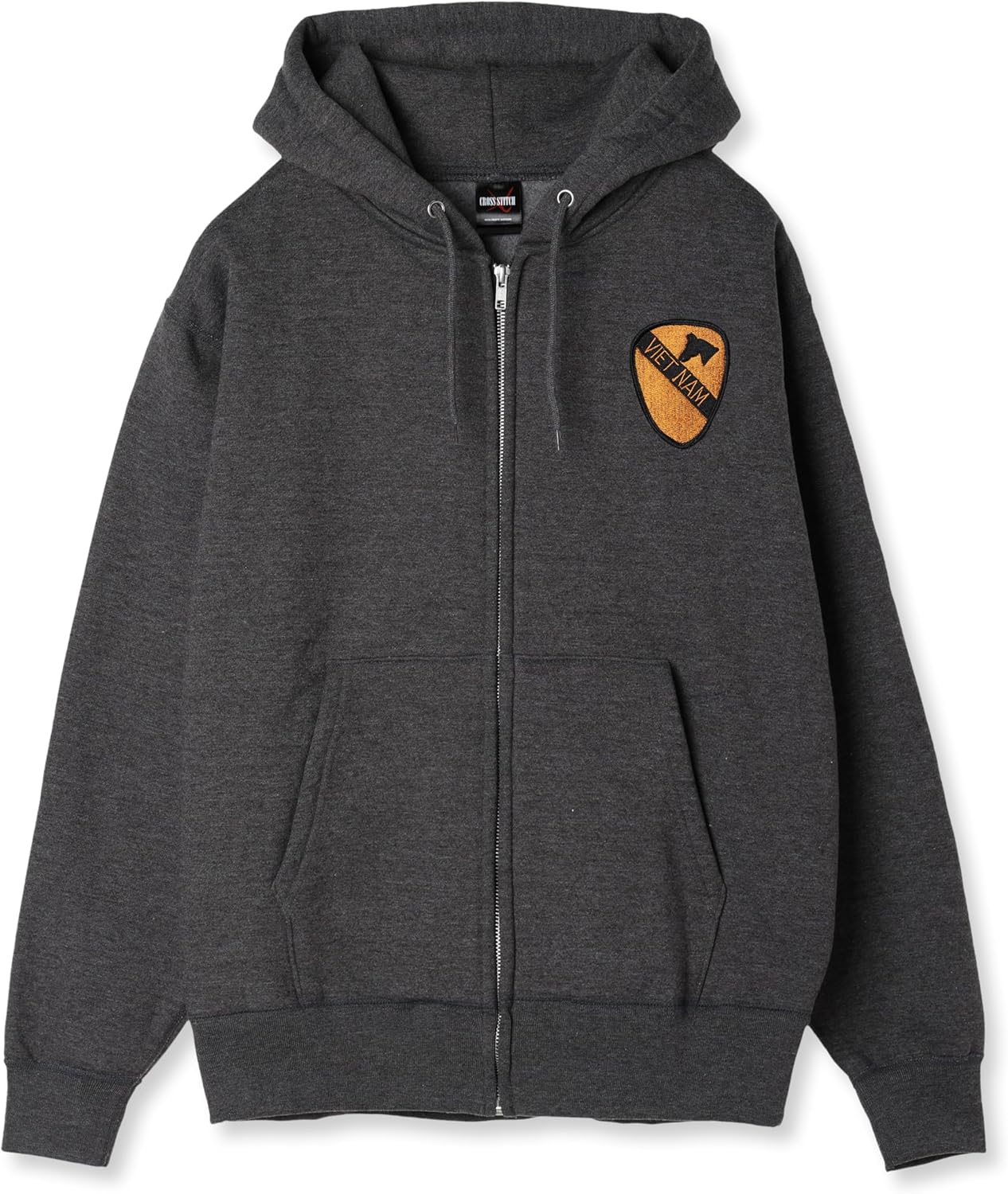 

Толстовка с капюшоном в стиле F, нашивка с гербом армии США, флисовая подкладка, застежка-молния по всей длине, цвет угольно-серый, размер 3XL F-Style