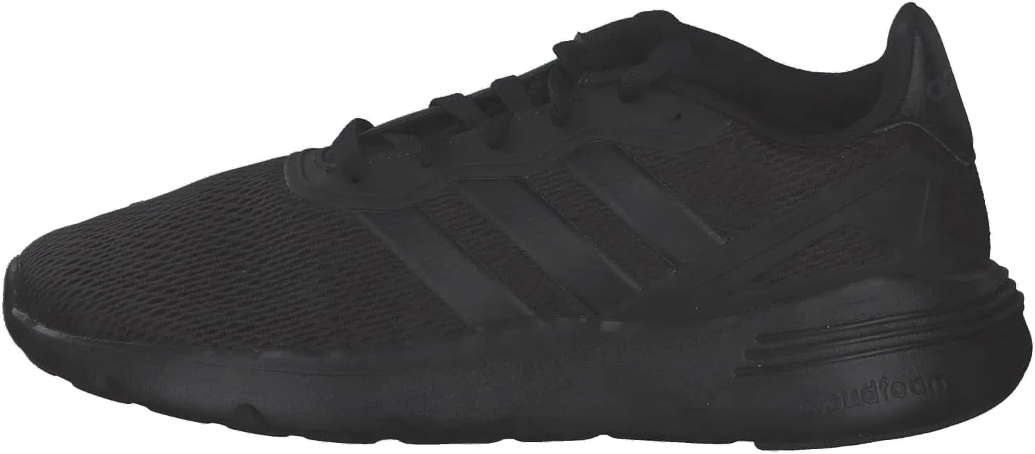 Мужские беговые кроссовки Adidas Nebzed Cloudfoam Lifestyle, Core Black Core Black Cloud White — фото 2