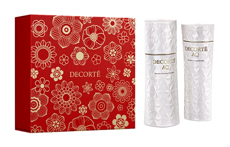 DECORTE Набор AQ Luminous Water Cream Skincare Sets New Year Limited Edition: лосьон 200 мл + тонер 200 мл, Lotion 200ml+Toner 200ml (Moisturizing)