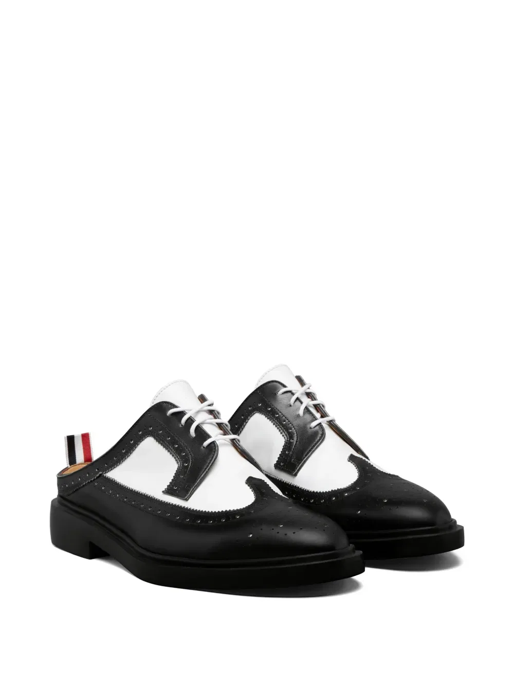Длиннокрылые мулы-броги Thom Browne, черный — фото 2