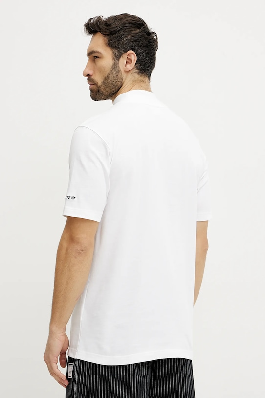 Хлопковая футболка Adidas Originals GRFX TEE, белая — фото 3