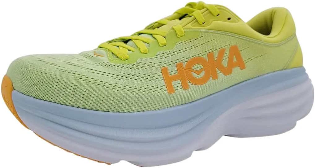 Мужские кроссовки Hoka Bondi 8 синего/бирюзового цвета, розовый — фото 4