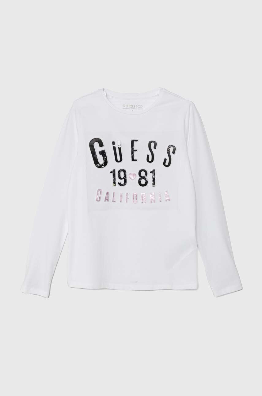 

Детская футболка с длинными рукавами Guess, белый