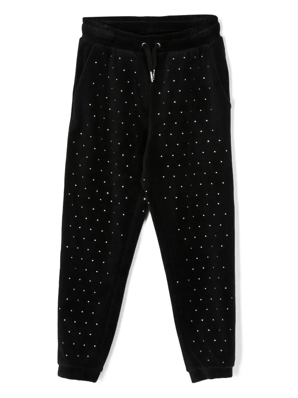 Спортивные брюки, украшенные кристаллами Michael Kors Kids, черный