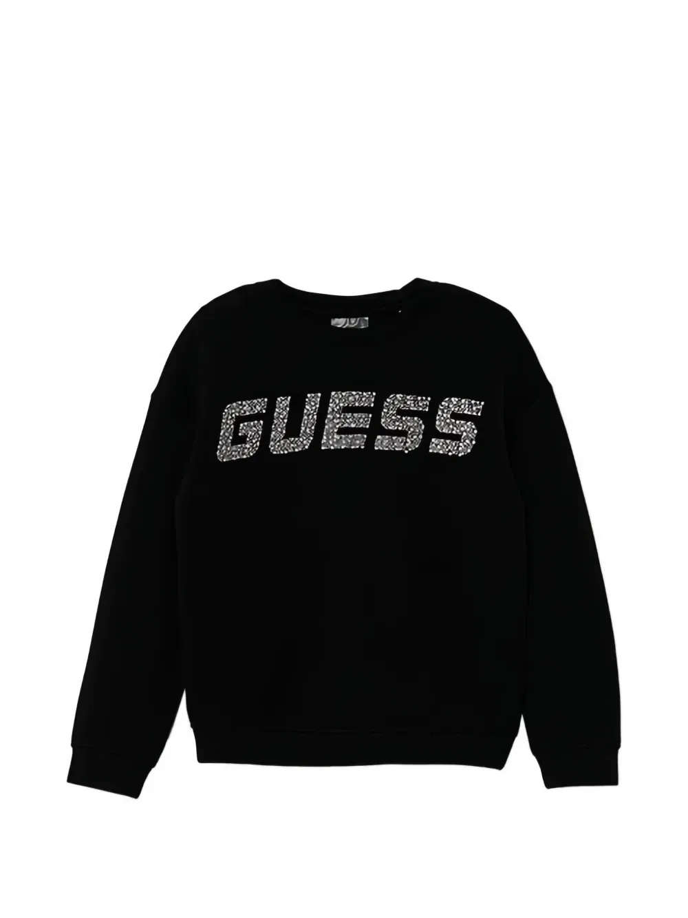 Свитшот, украшенный стразами GUESS Kids, черный