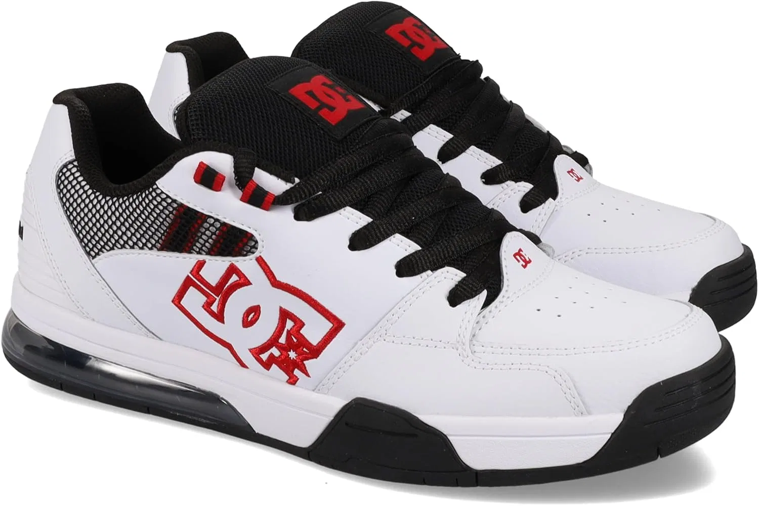 Мужские универсальные кроссовки DC Shoes, White Black Red