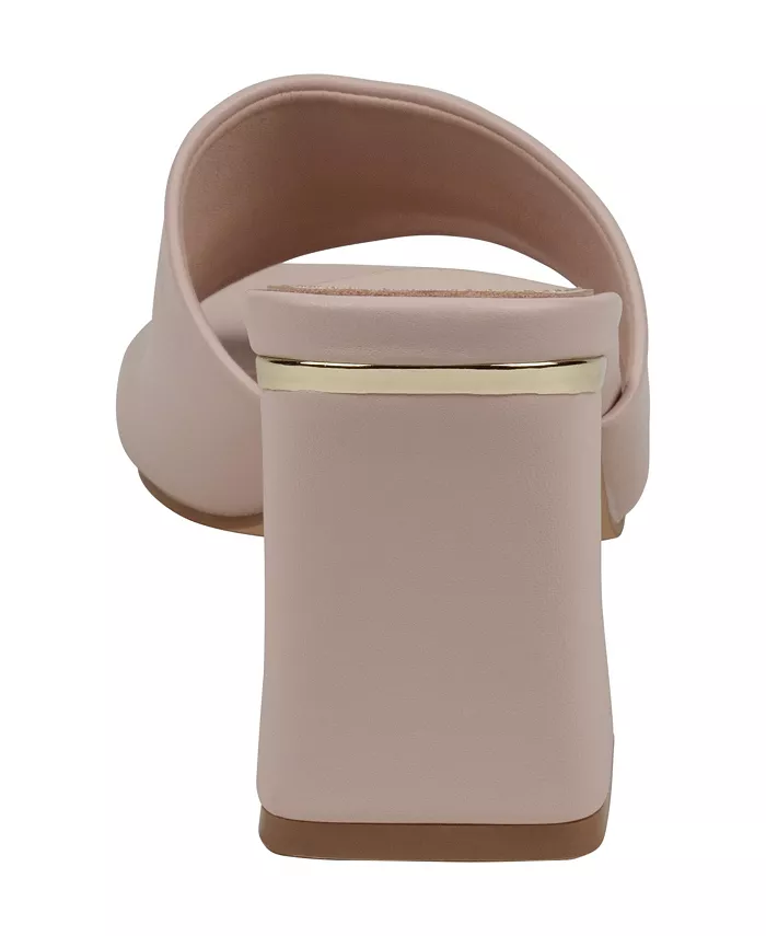 Женские босоножки Soho Square Toe на блочном каблуке GC Shoes, розовый — фото 3