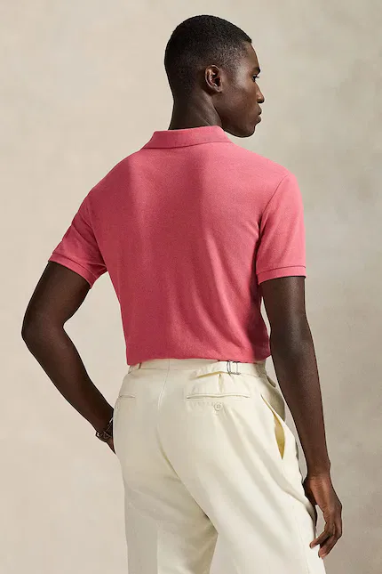 Поло хлопок Polo Polo Ralph Lauren, розовый — фото 2