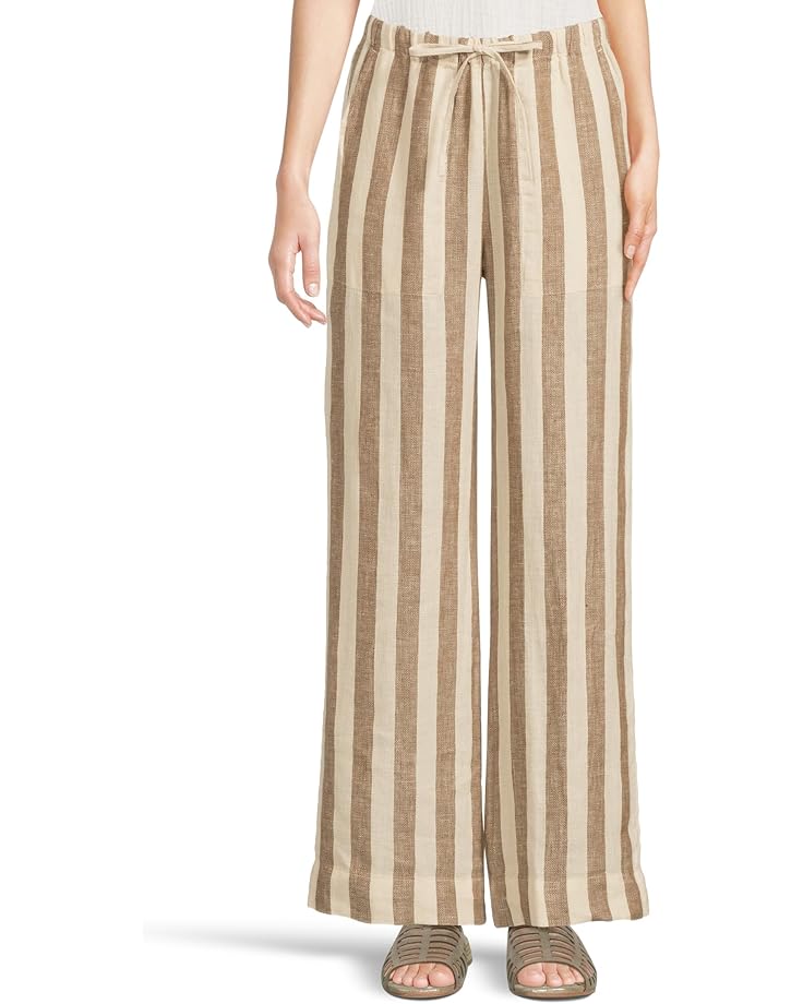 

Брюки Faherty Palma Linen Drawstring Pants, цвет Cocoa Beach Stripe