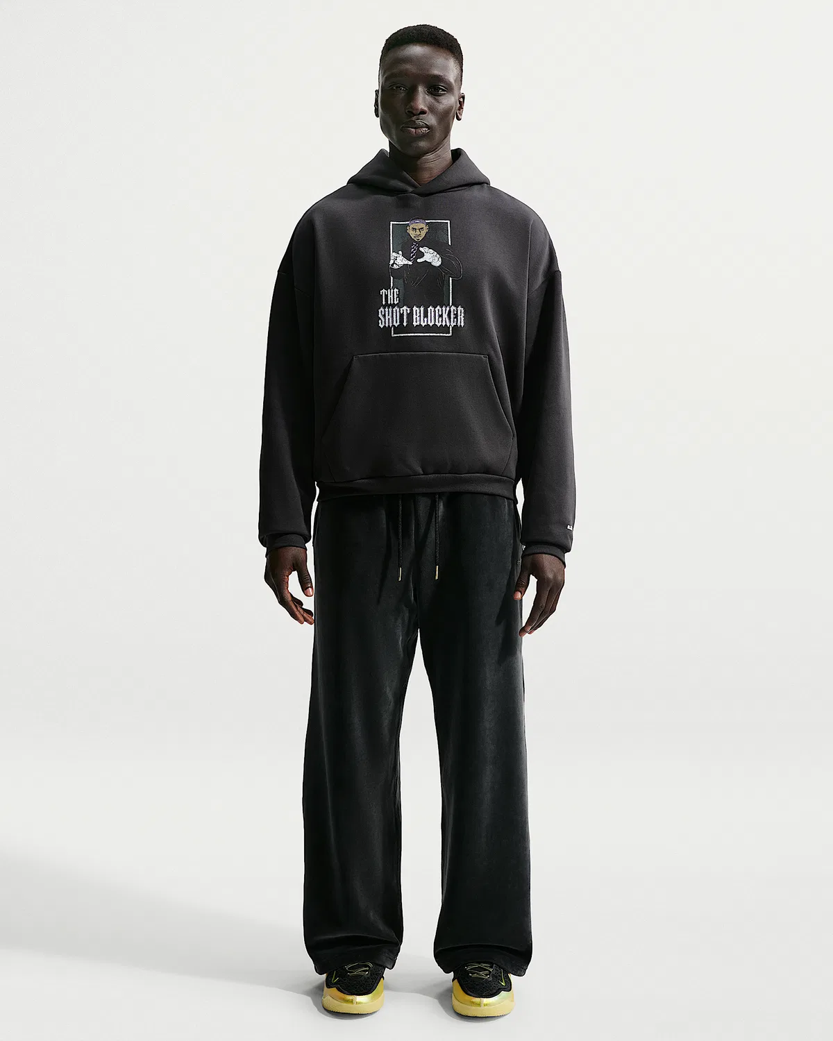 Мужская толстовка Therma-FIT Brushed Basketball Pullover Hoodie LeBron "Hurt Feelings", Off Noir — фото 4