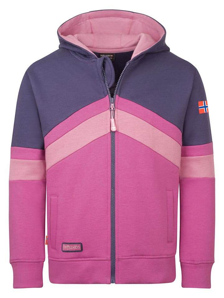 

Trollkids Толстовка "Flekkefjord" розового/фиолетового цвета