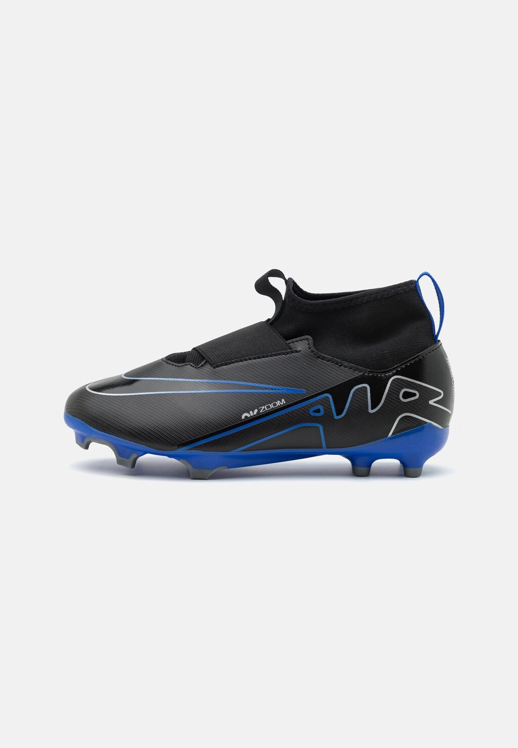 

Бутсы JR MERCURIAL 9 ACADEMY MG UNISEX Nike, цвет black/chrome/hyper royal