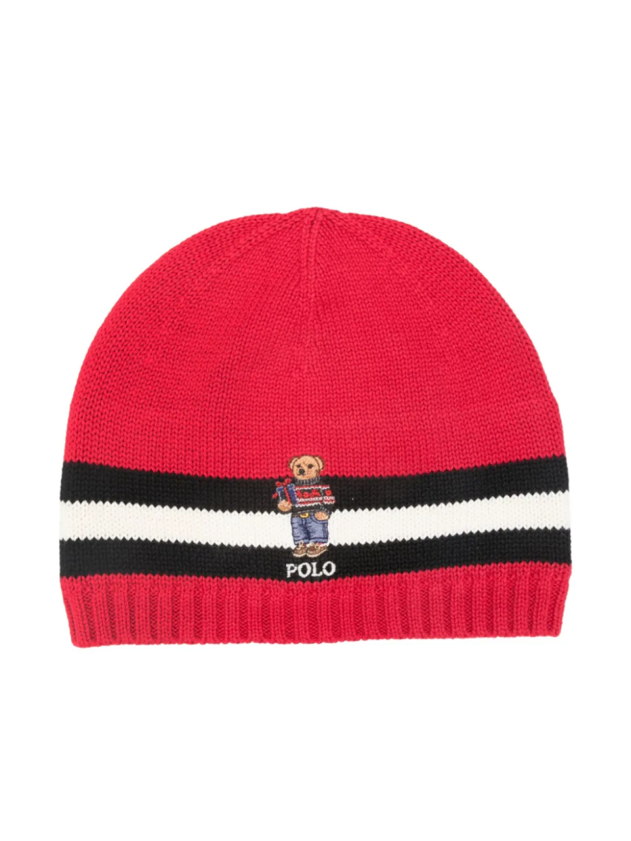 

POLO RALPH LAUREN KIDS шапка бини с логотипом, красный