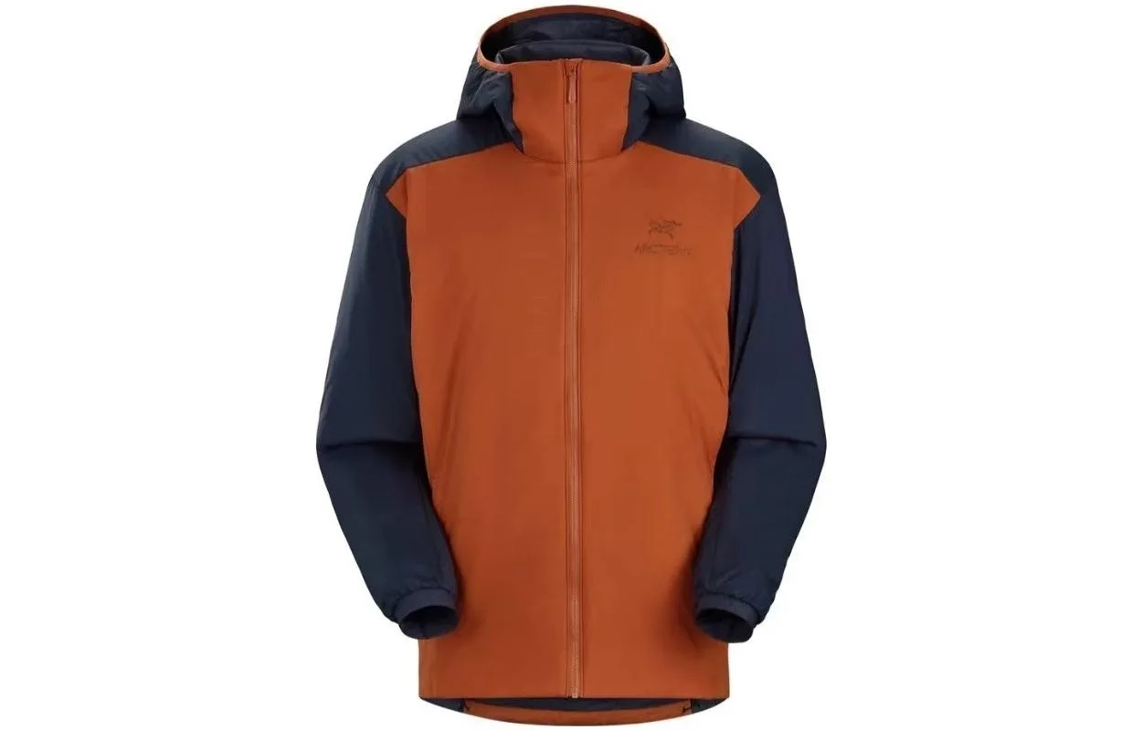 Куртка Arc'teryx Atom Lt с капюшоном, Fika Brown/Sapphire Black/Fika/Black Sapphire