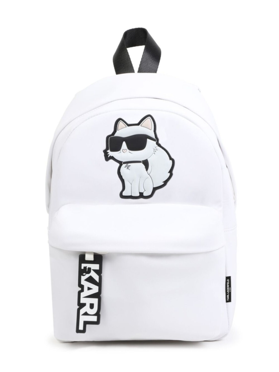 

Рюкзак с аппликацией Choupette Karl Lagerfeld Kids, белый