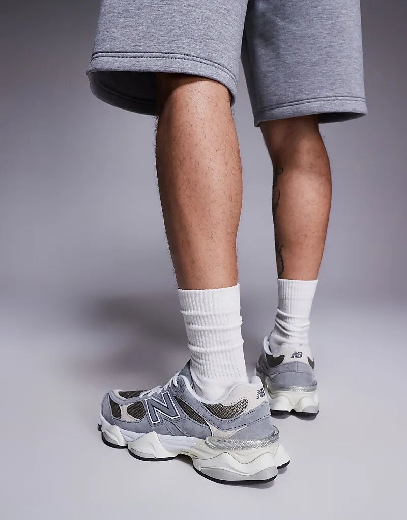 Кроссовки 9060 серого и каменого цвета New Balance — фото 4