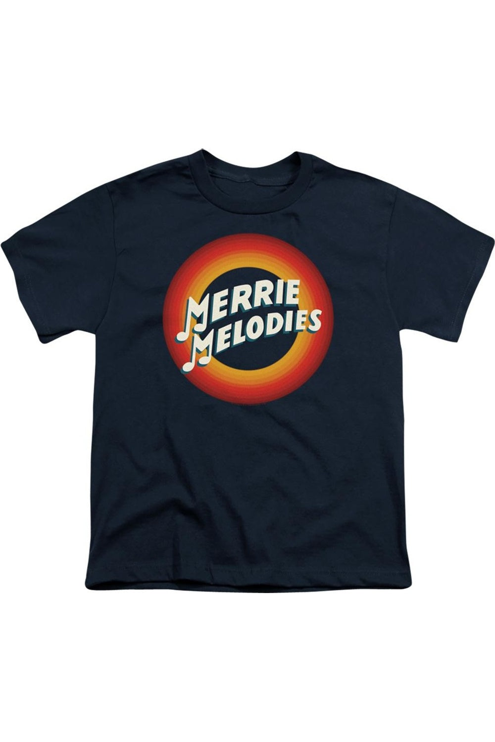 

Футболка с коротким рукавом Looney Tunes Merrie Logo для детей Gildan, темно-синий
