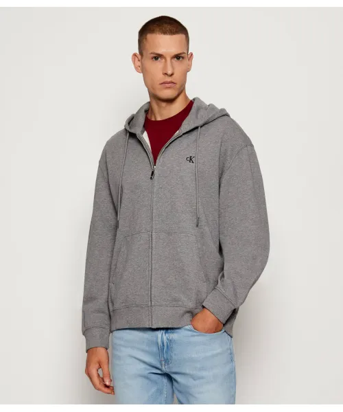 

Махровая толстовка Relaxed fit Calvin Klein Jeans, серый
