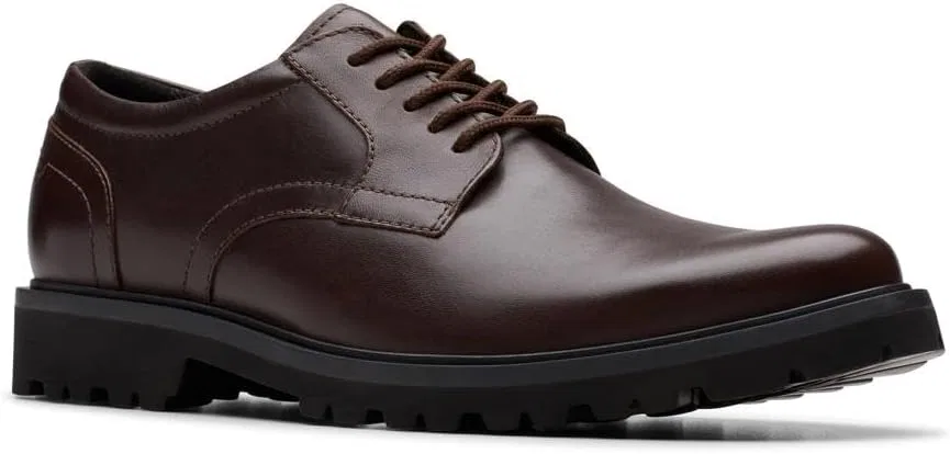 Мужские туфли Clarks Berwick на шнуровке, Black (Black Leather) — фото 4