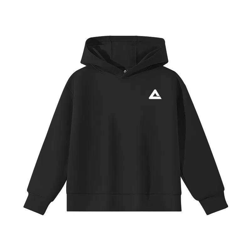 Детский свитшот с капюшоном PEAK Black/PK Minimalist Style White Silicone K