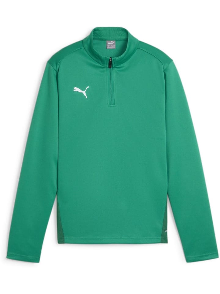

Футболка TeamGoal Training 1/4 Zip Top Jr зеленого цвета Puma, Зеленый, Футболка TeamGoal Training 1/4 Zip Top Jr зеленого цвета Puma