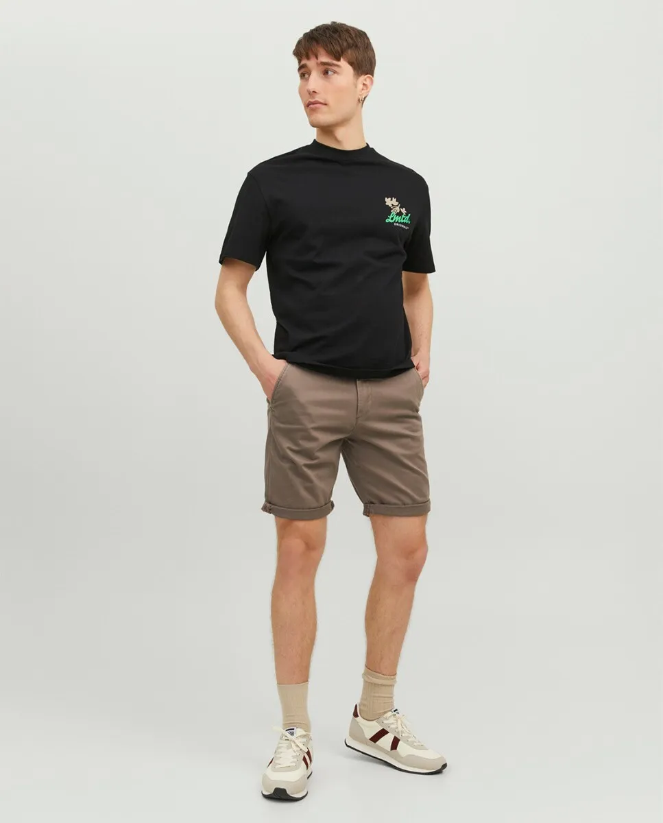 

Мужские однотонные шорты-бермуды Jack & Jones, коричневый