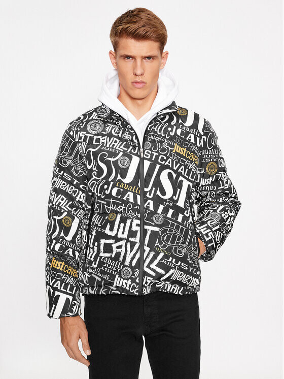 

Пуховик стандартного кроя Just Cavalli, черный