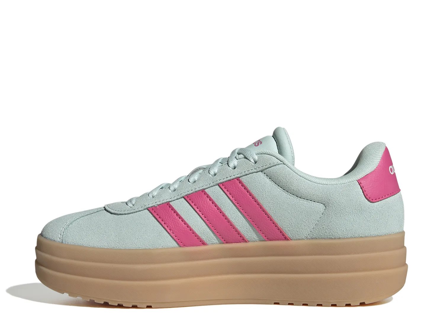Кроссовки adidas VL Court Bold Sneaker - Women's, светло-голубой/розовый — фото 2