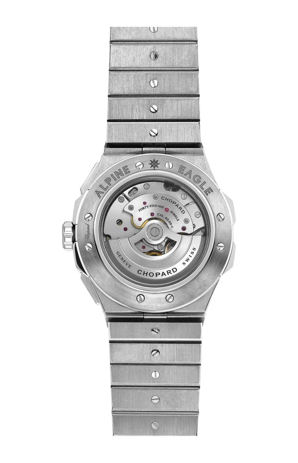 ALPINE EAGLE XL CHRONO 44 ММ, АВТОМАТИЧЕСКИЕ, CHOPARD LUCENT STEEL A223 - 298609-3002, черный — фото 2