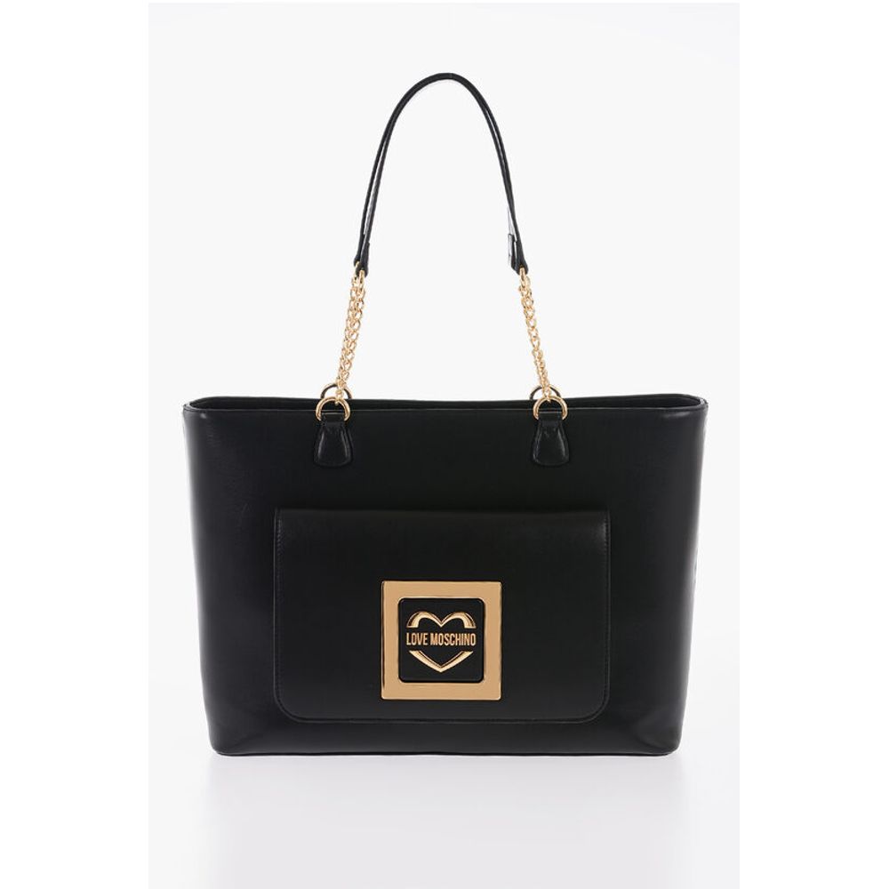 

Сумка-тоут LOVE из искусственной кожи с золотистыми деталями Moschino, Black