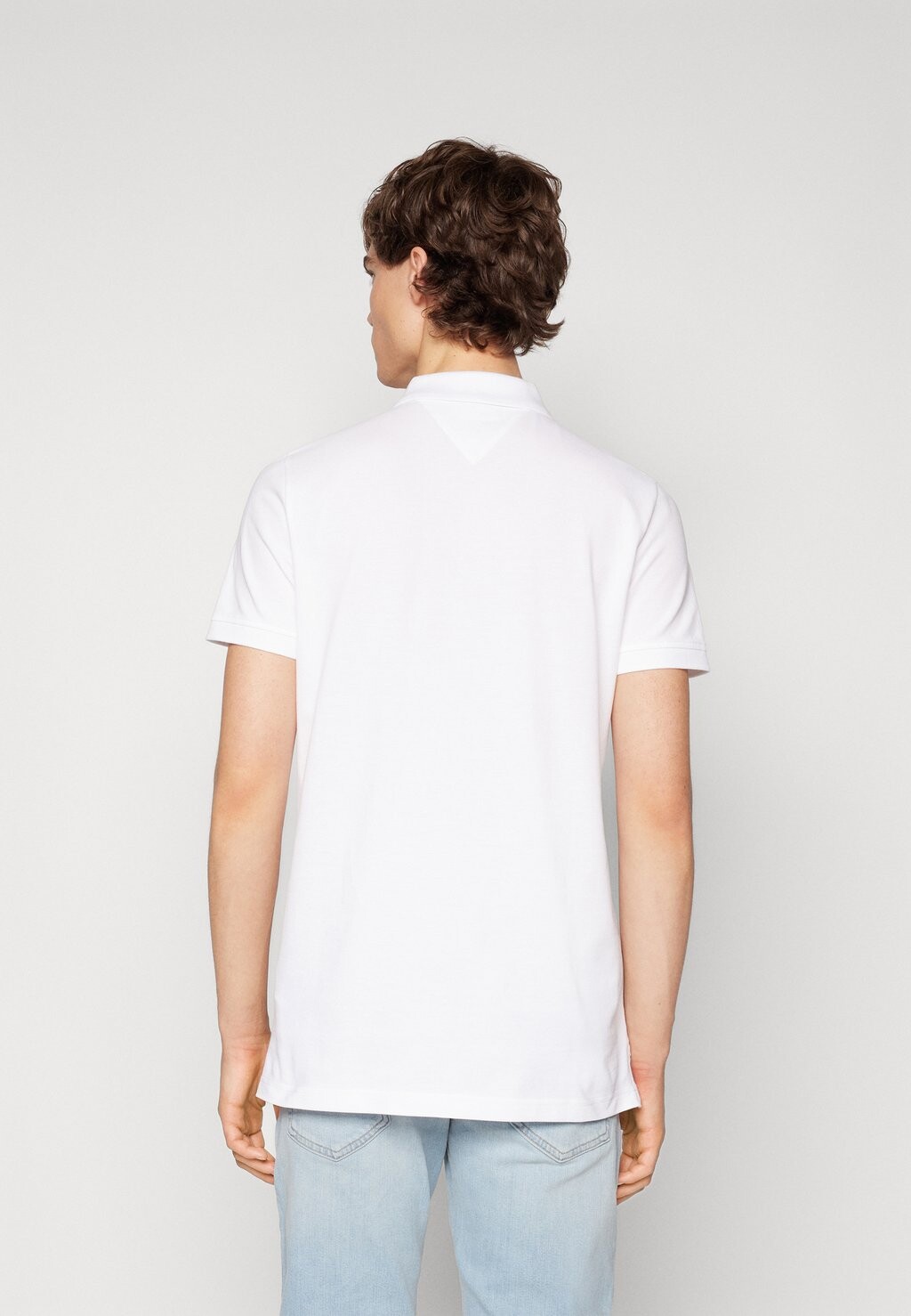 

Рубашка-поло Slim Placket Tommy Hilfiger, белая