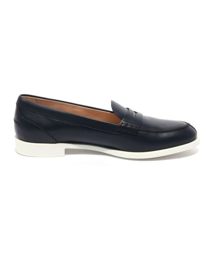 Итальянские лоферы gomma vk mocassino Tod'S, синий — фото 2
