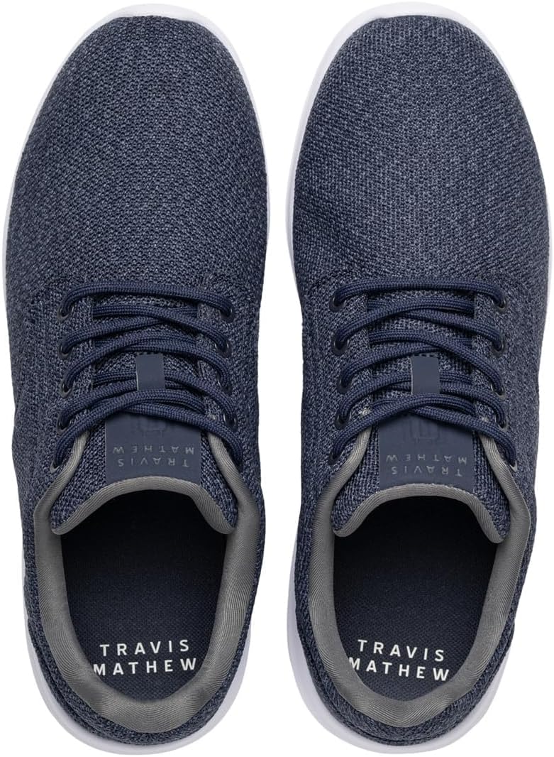 Кроссовки TravisMathew Mens The Daily 2.0 Knit, Heather Mood Indigo — фото 2