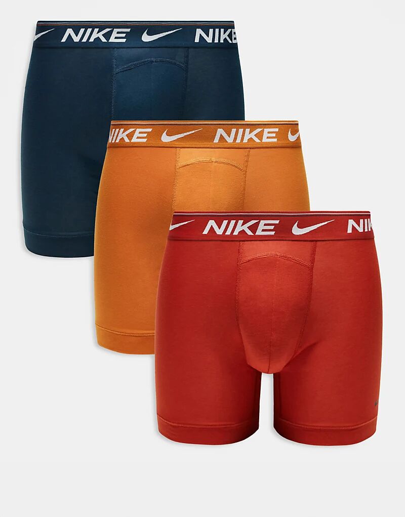 

Комплект из 3 трусов-боксеров Dri-Fit ultra comfort красного/оранжевого/темно-синего цвета Nike
