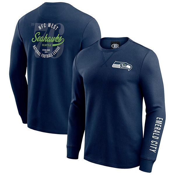 

Мужская футболка с длинным рукавом Seattle Seahawks college navy Darius Rucker Collection By Fanatics