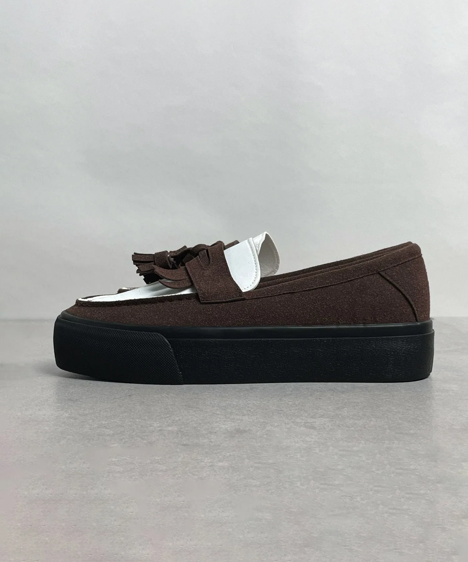 Мужские лоферы CALIFORNIA OUTFITTERS с кисточками на толстой подошве коричневые — фото 4