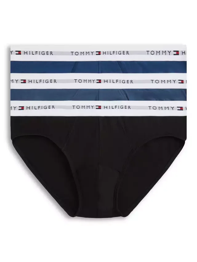 Трусы из эластичного хлопка, комплект из 3 штук, разноцветные Tommy Hilfiger