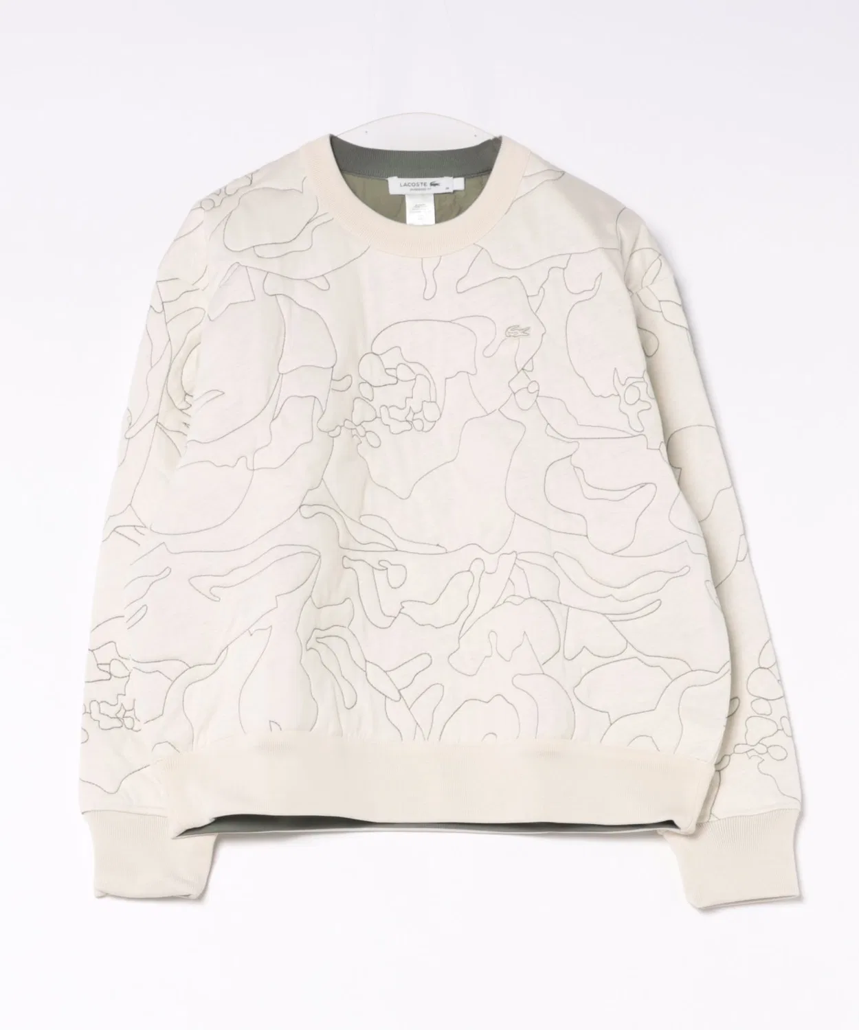 Куртка Lacoste стеганая двусторонняя белая