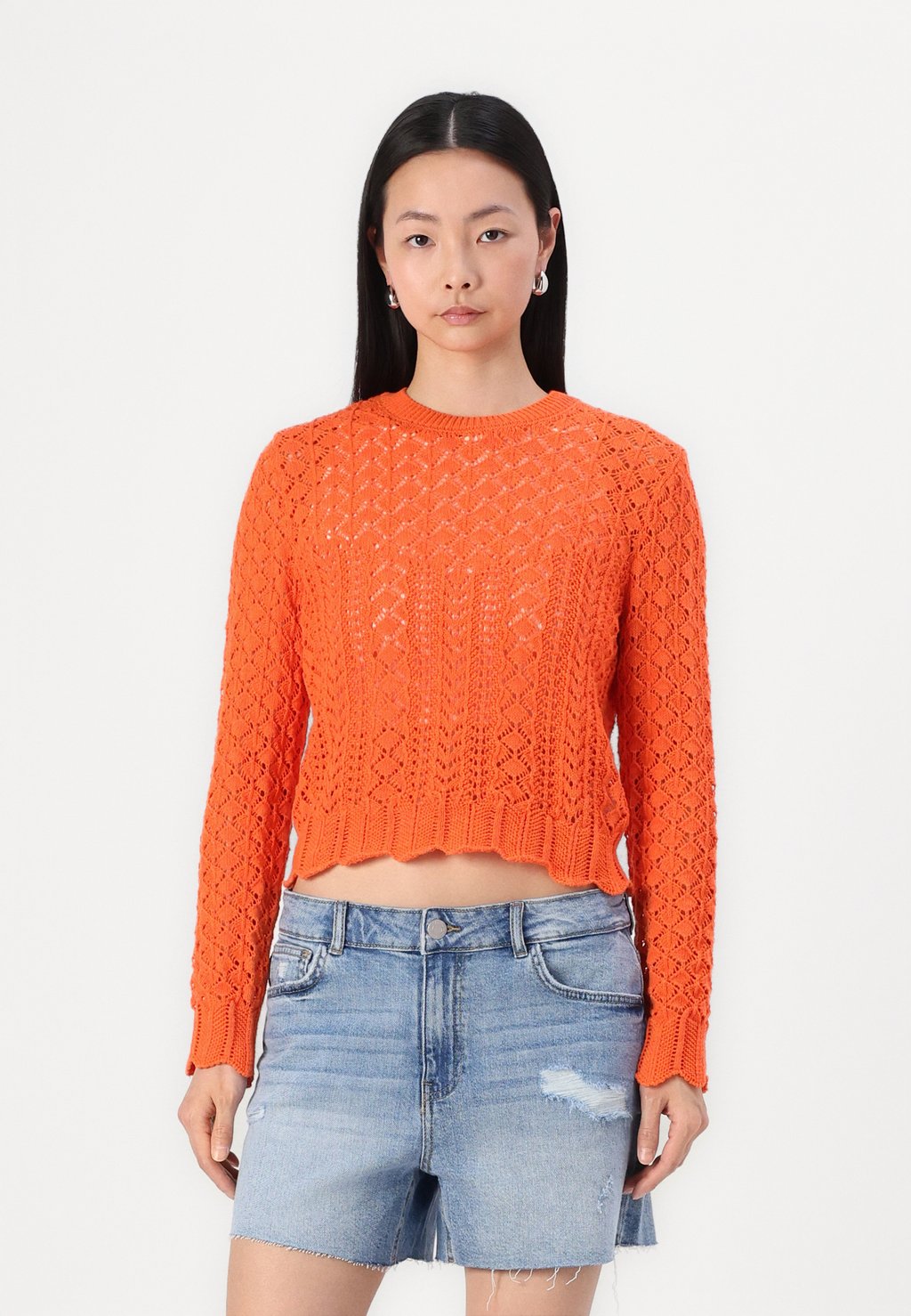 

Джемпер ONLSAGA LIFE O NECK ONLY, абрикос
