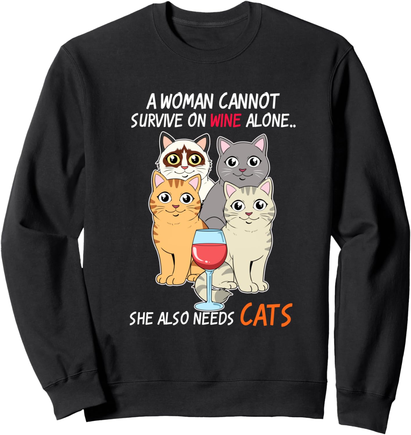 

Забавная толстовка с котом, любящим вино и вино Kitten Gifts, Cat Gifts, Cat Lover Gifts, Purring Cat Gifts, черный