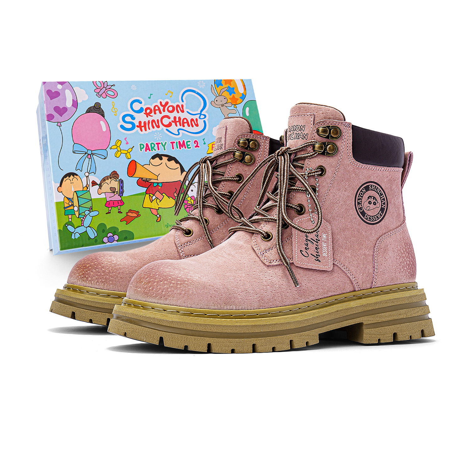 

Crayon Shinchan Мартин Бут унисекс - розовые резиновые в подарочной коробке премиум, цвет Rubber Pink-Premium Gift Box Set