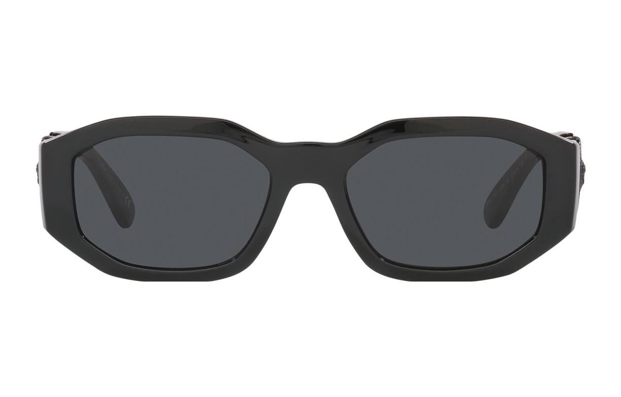 

VERSACE Прямоугольные солнцезащитные очки, Black