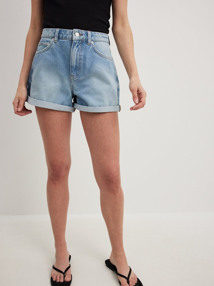 

Джинсовые шорты NA-KD Regular Jeans, синий деним